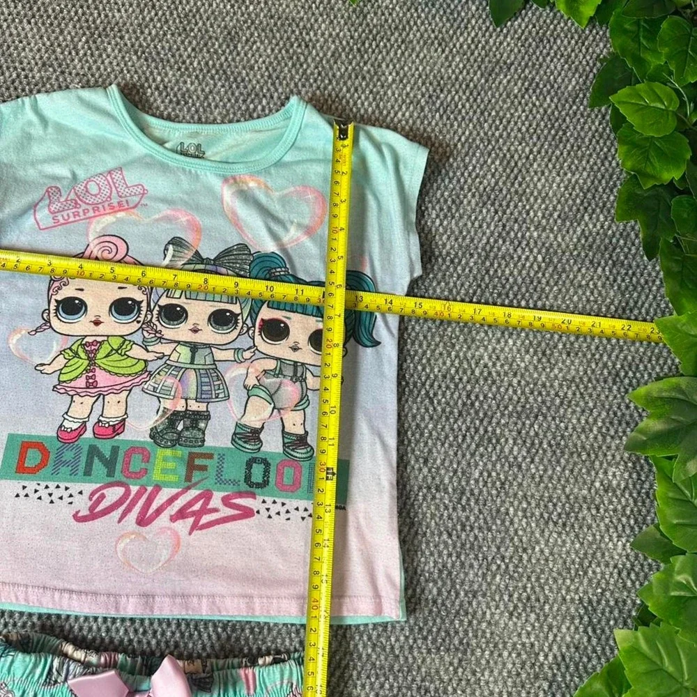 Y2K L.O.L. Surprise Dancefloor Divas Baby Tee & Short Shorts Pajama Set